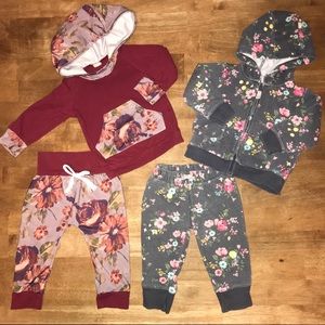 Precious Baby Girl Sweat Outfits-Carter’s & Oklady
